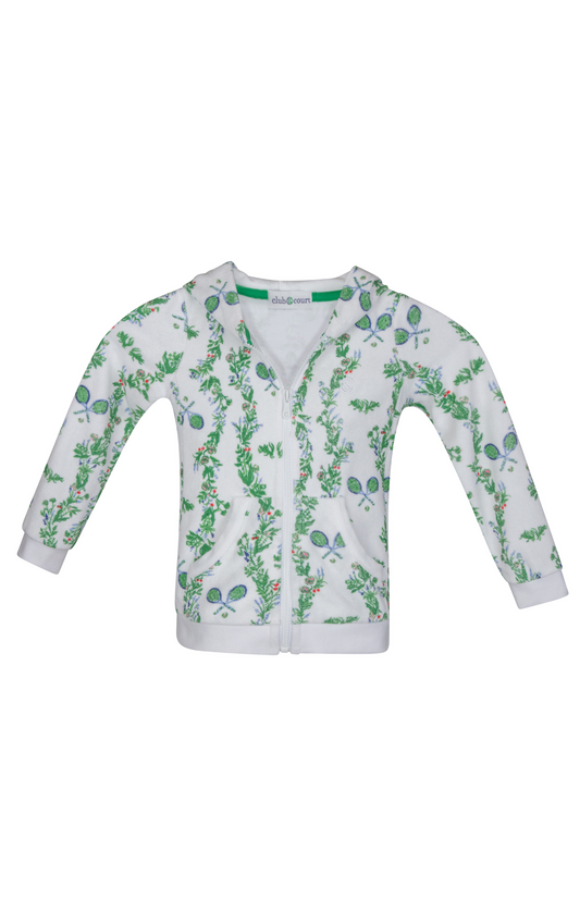 Girls Floral Hoodie