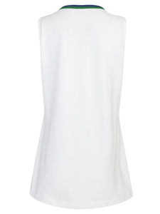 Women's White Cotton Tennis Dress