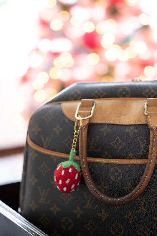 Strawberry Bag Charm