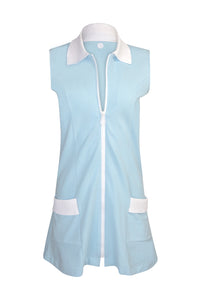 Maggie Dress (Baby Blue) - Front