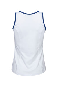 Performance Tank (White with Navy Trim) - Back